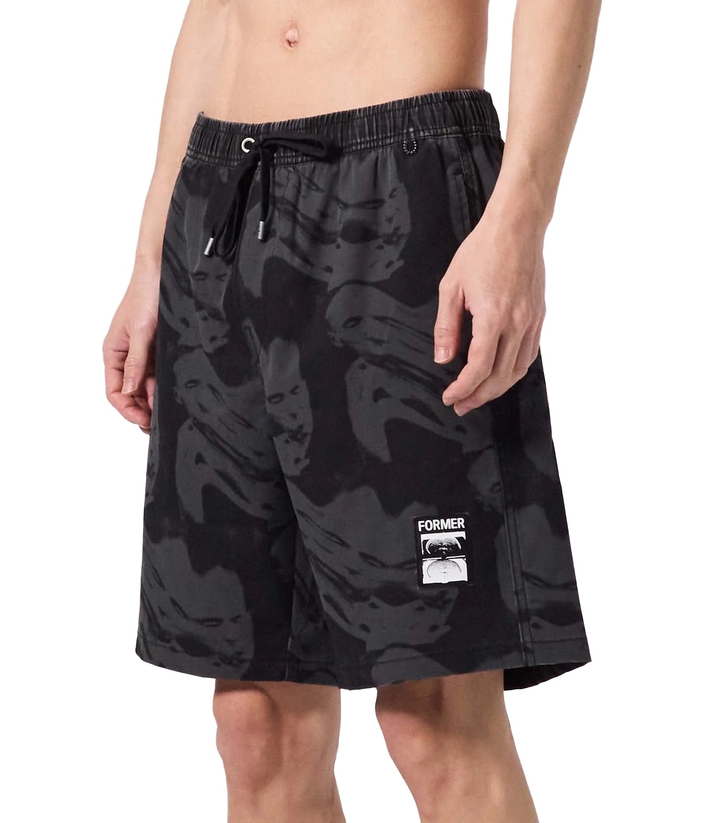 Traje de baño Swans Distort 18 Swim Trunk Black