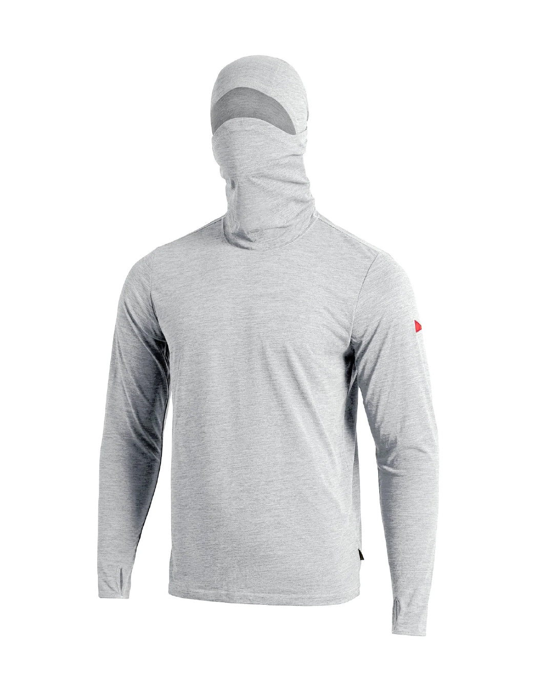 Polera Florence Airtex Balaclava Long Sleeve Hooded Gris Claro