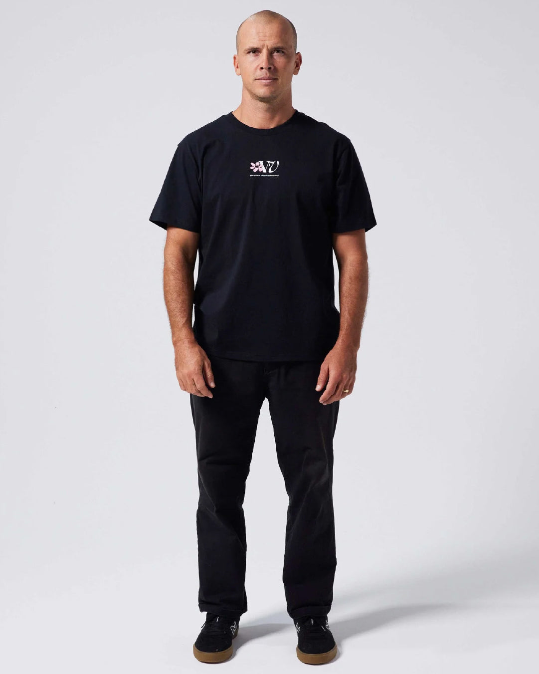 Polera Digi Flower Negra