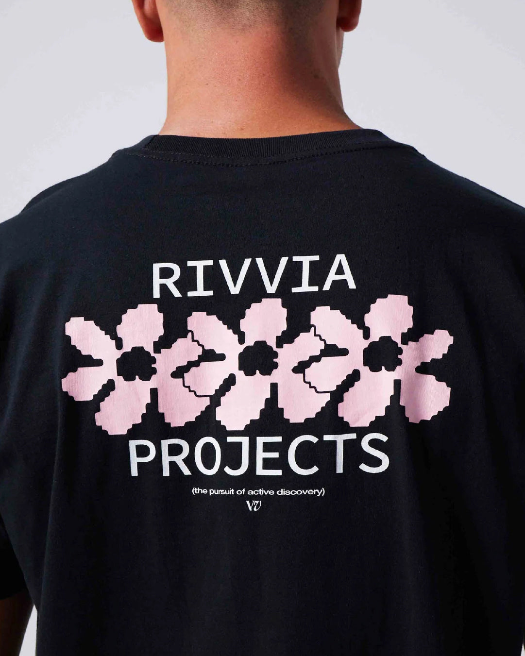 Polera Digi Flower Negra