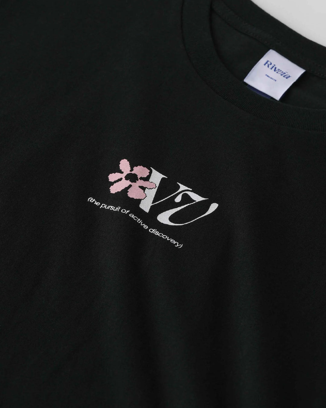 Polera Digi Flower Negra