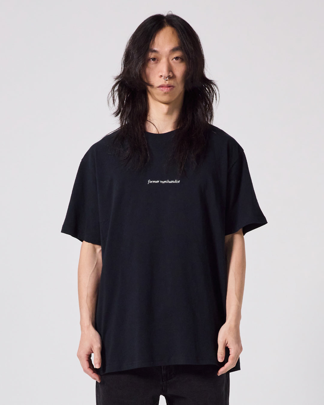 Polera Former Distort Oversized Negra