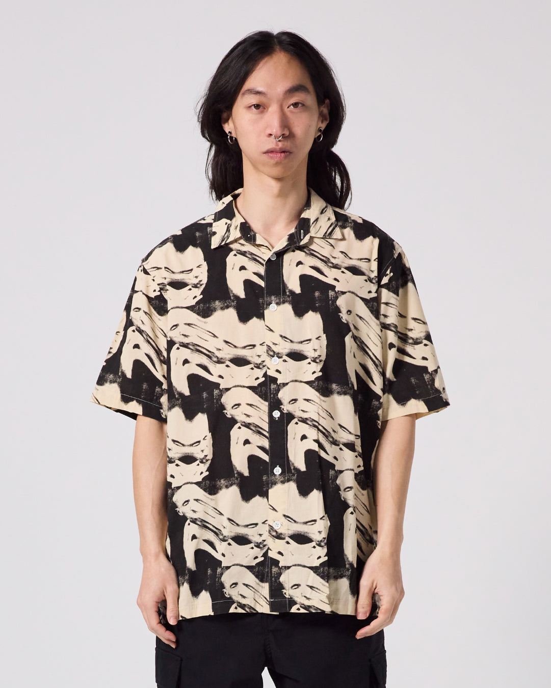 Camisa Former Distort SS Negro/Beige