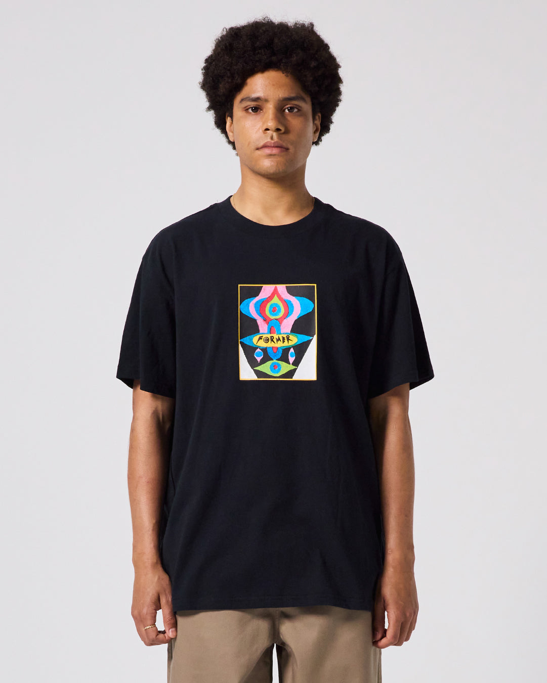 Polera Former Droid Pastel Negra