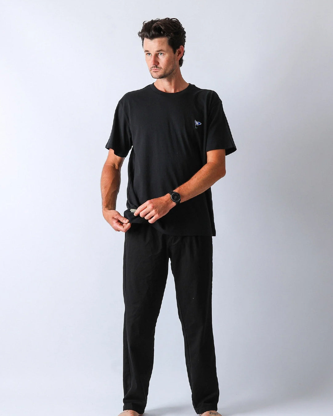 Polera Rivvia Flag Negro