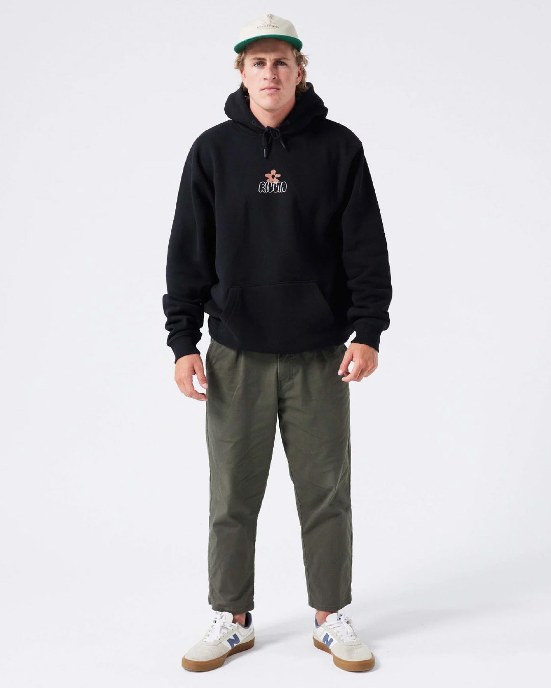 Polerón Flower Map Negro