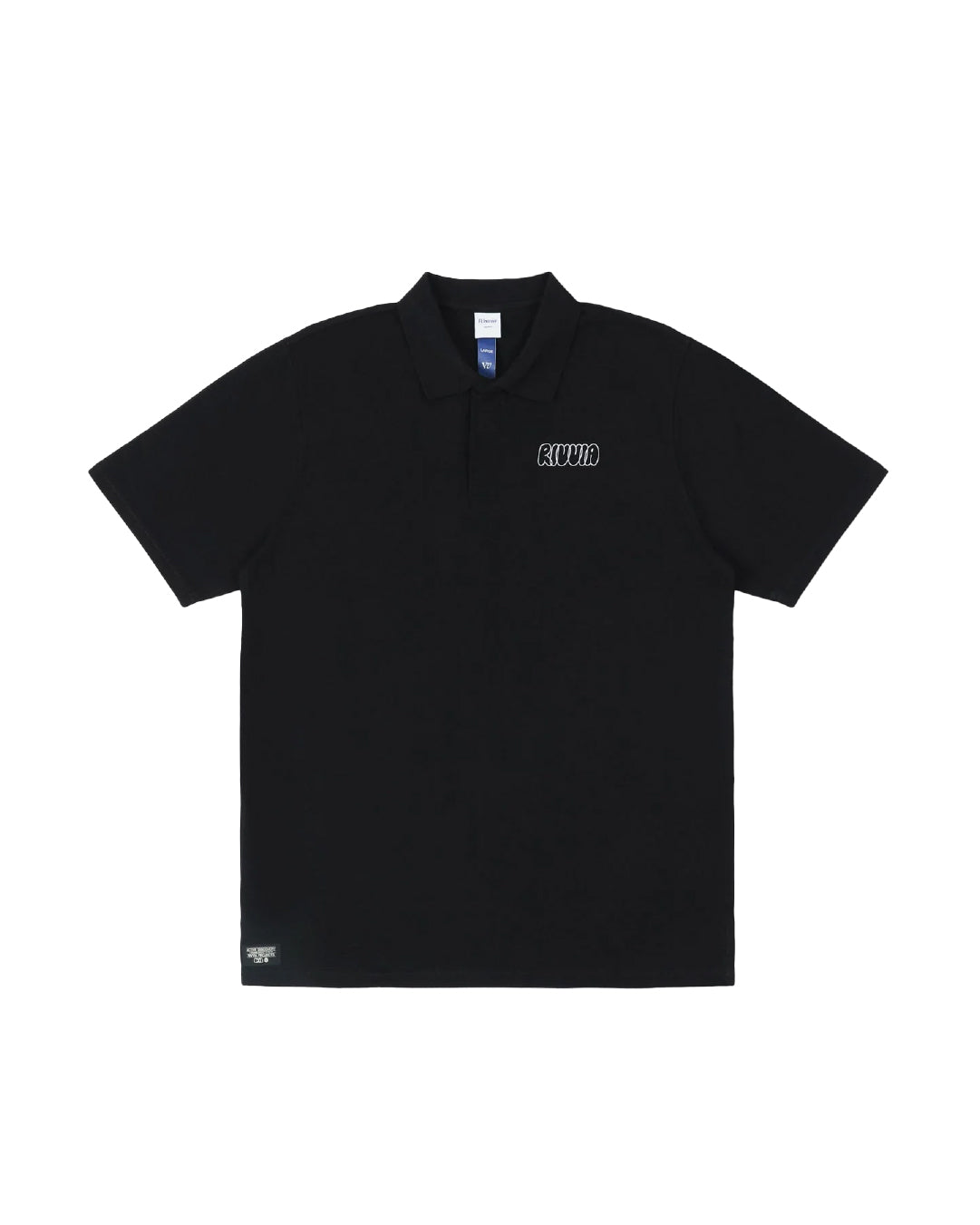 Polera Polo Flower Map Negra