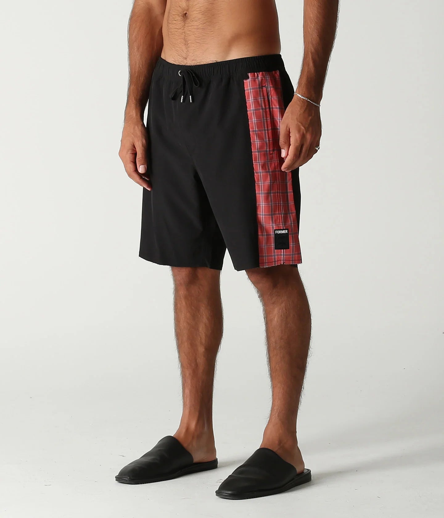 Traje de Baño/ Short Former Swans Fray Trunk Black/Orange