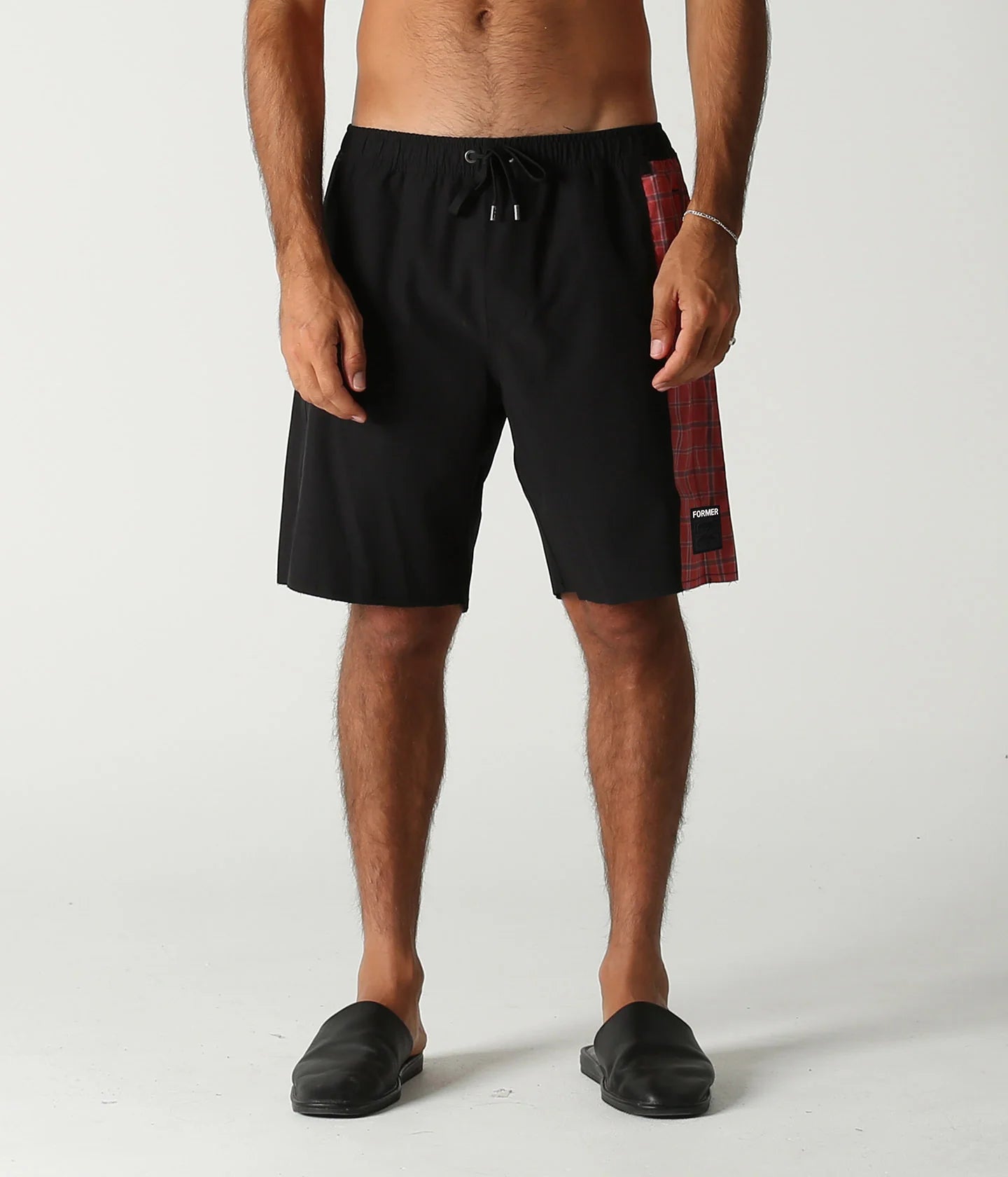 Traje de Baño/ Short Former Swans Fray Trunk Black/Orange