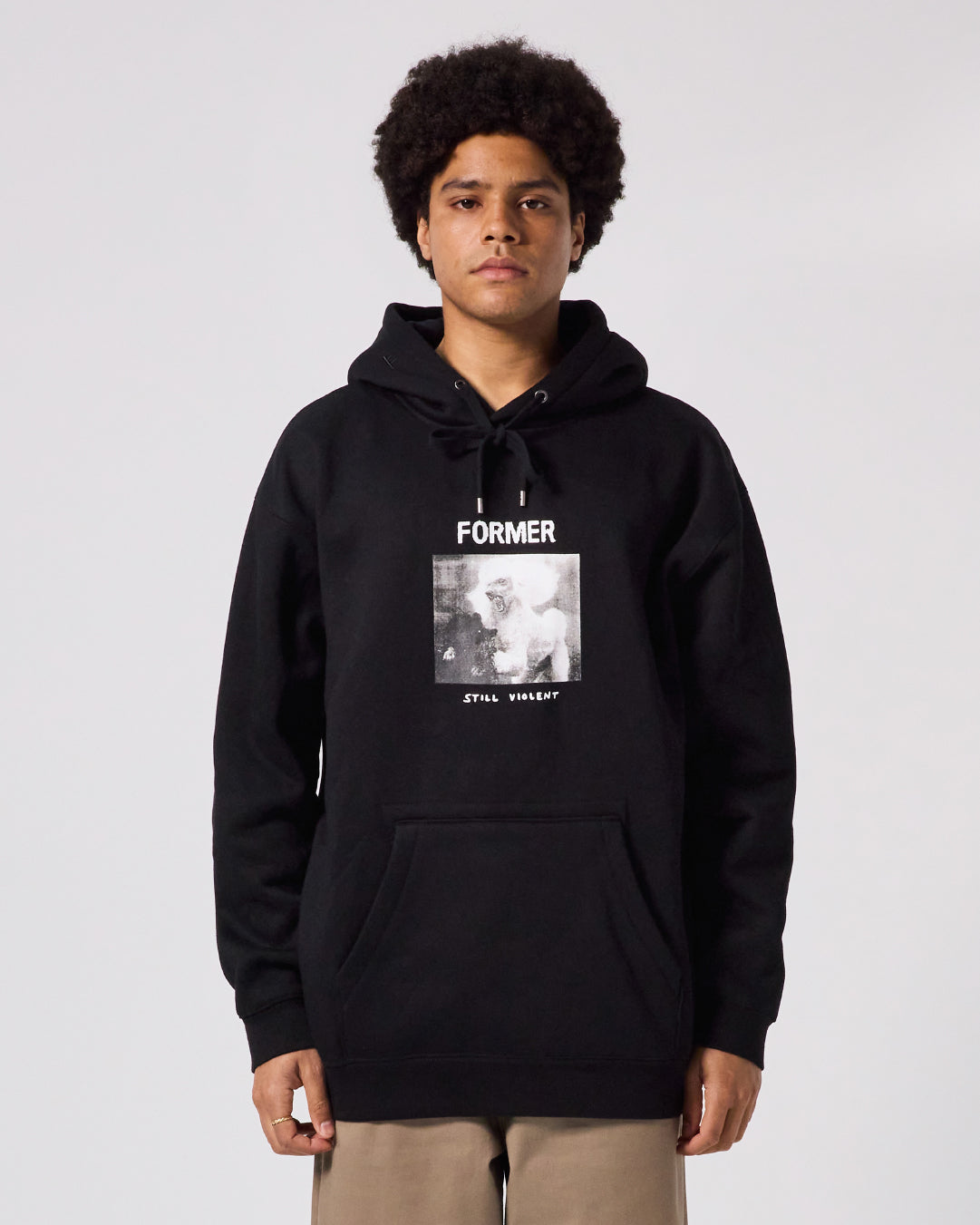 Hoodie Former War Poodle Negro